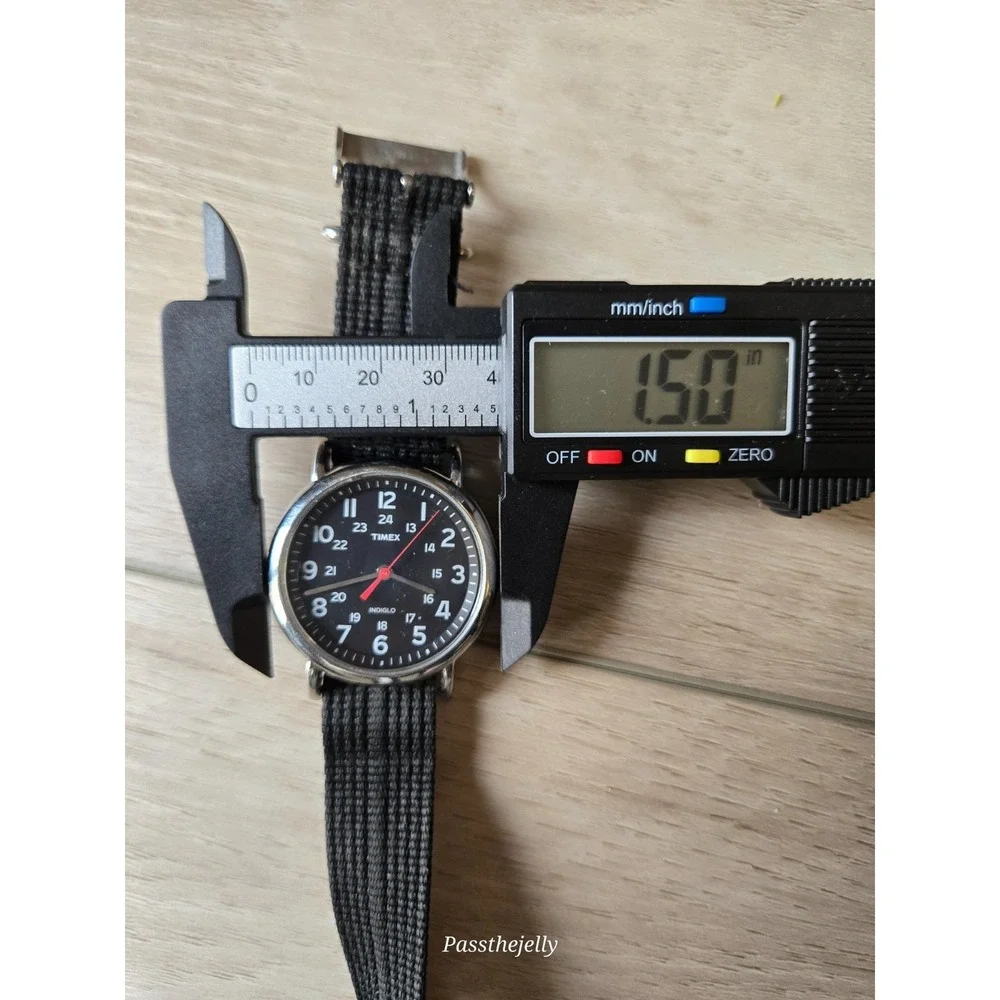 Timex Watch Mens Expedition Field Black Dial WR50M Quartz Silver Case